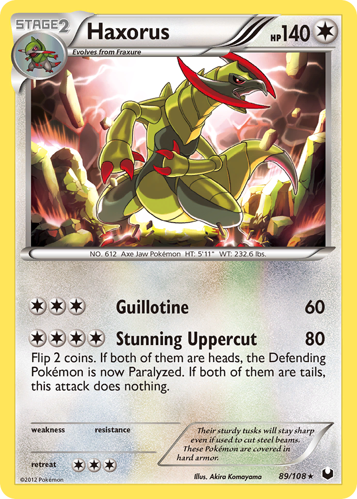 Haxorus (89/108) [Noir & Blanc : Explorateurs Obscurs]
