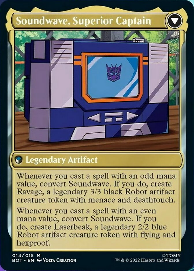 Soundwave, Espion Sonique // Soundwave, Capitaine Supérieur [Transformers]