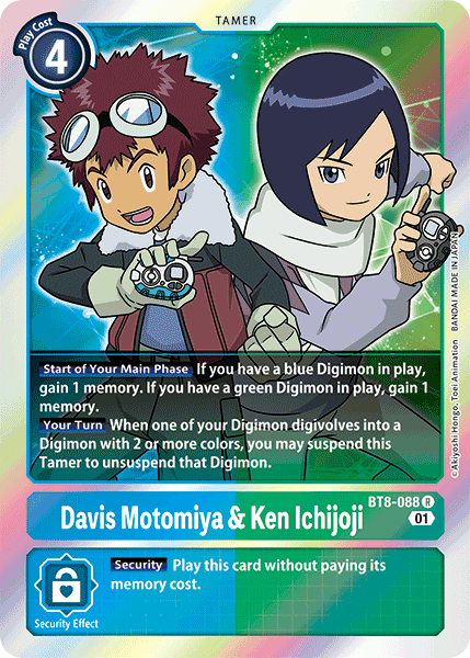 Davis Motomiya y Ken Ichijoji [BT8-088] [Nuevo Despertar]