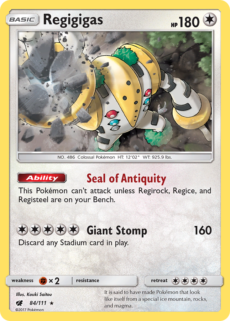 Regigigas (84/111) [Soleil et Lune : Invasion Carmin]