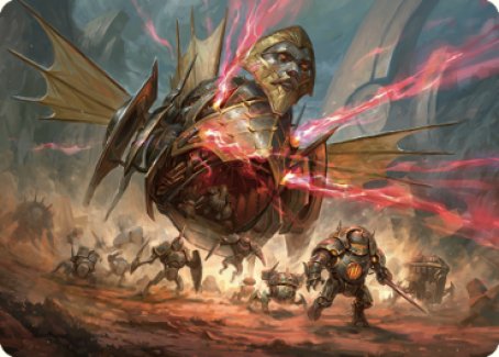 Libérateur, bellicoptère d'Urza Carte artistique [Série d'illustrations La Guerre Fratricide]