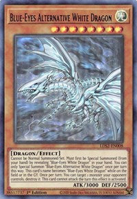Dragon Blanc Alternatif aux Yeux Bleus (Violet) [LDS2-EN008] Ultra Rare