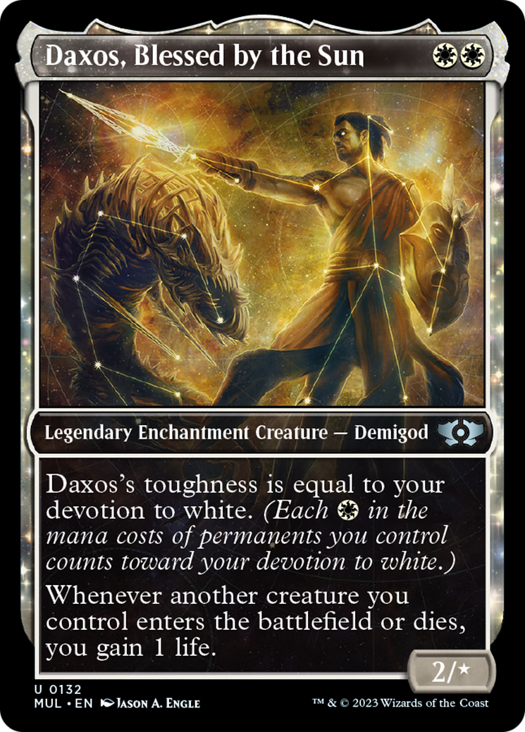 Daxos, Bendecido por el Sol (Foil Halo) [Leyendas del Multiverso]