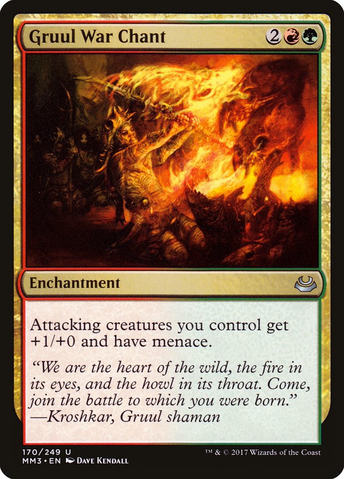 Chant de guerre Gruul [Modern Masters 2017]