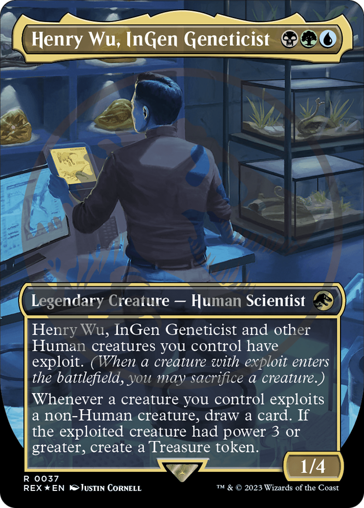 Henry Wu, Généticien d'InGen (Emblème) (Sans bordure) [Jetons de la Collection Jurassic World]
