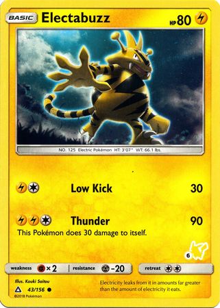 Électabuzz (43/156) (Tampon Pikachu
