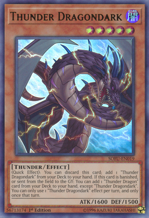 Dragón del Trueno Oscuro [SOFU-EN019] Ultra Rara