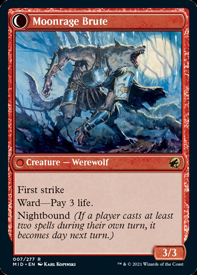 Cathare brutal // Brute à la rage lunaire [Innistrad: Chasse de minuit]