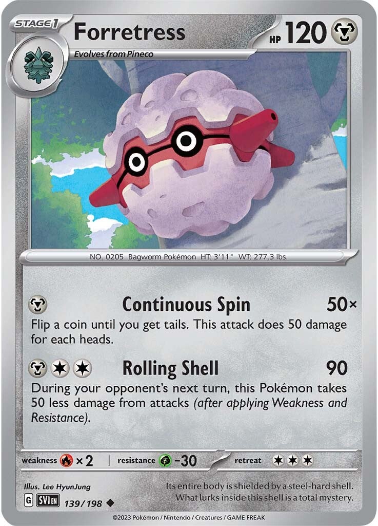 Forretress (139/198) [Escarlata y Púrpura: Set Básico]