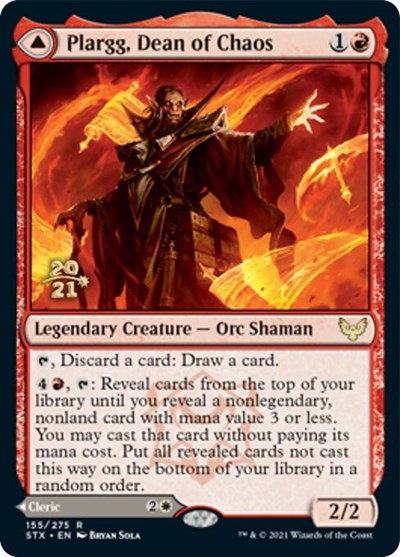 Plargg, doyen du Chaos // Augusta, doyenne de l'Ordre [Strixhaven : l'académie des mages avant-premières promos]