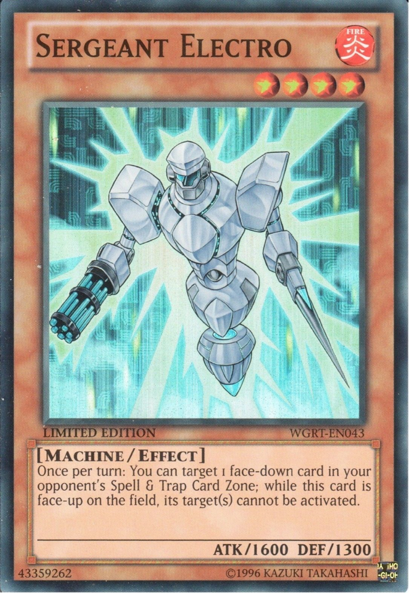 Sargento Electro [WGRT-EN043] Súper Rara