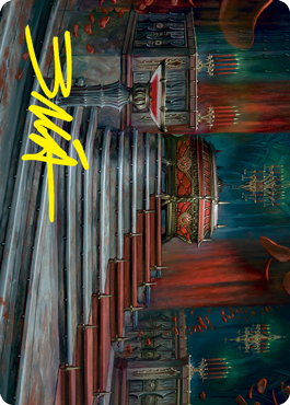 Cercueil d'Edgar Markov Carte d'art (Signature estampillée or) [Innistrad: La Voie du sang – Série d'illustrations]