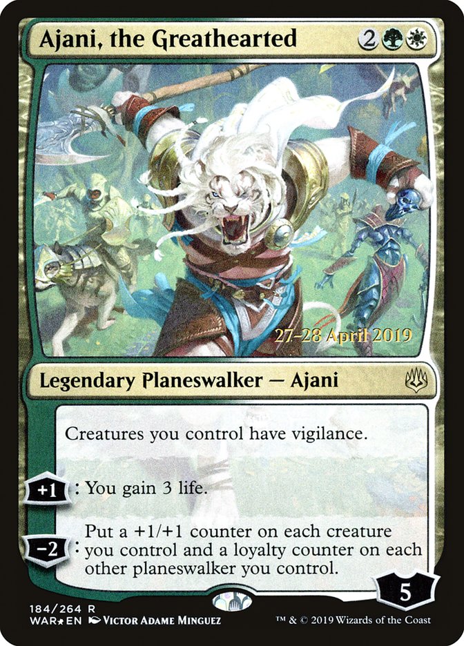 Ajani Crinière-de-Vie [Promos d'avant-première La Guerre des Planeswalkers]