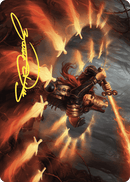 Carte artistique Duelliste Cœurflamme (signature estampée or) [Série artistique Les friches d'Eldraine]
