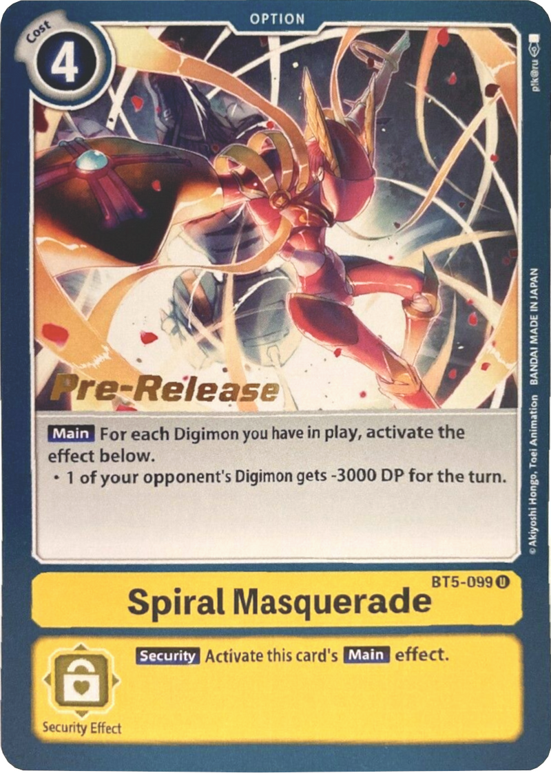 Mascarada Espiral [BT5-099] [Promos de Prelanzamiento de Battle of Omni]