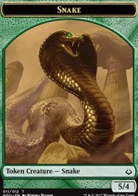 Serpiente // Guerrero ficha de doble cara [Fichas de Hora de la Devastación]