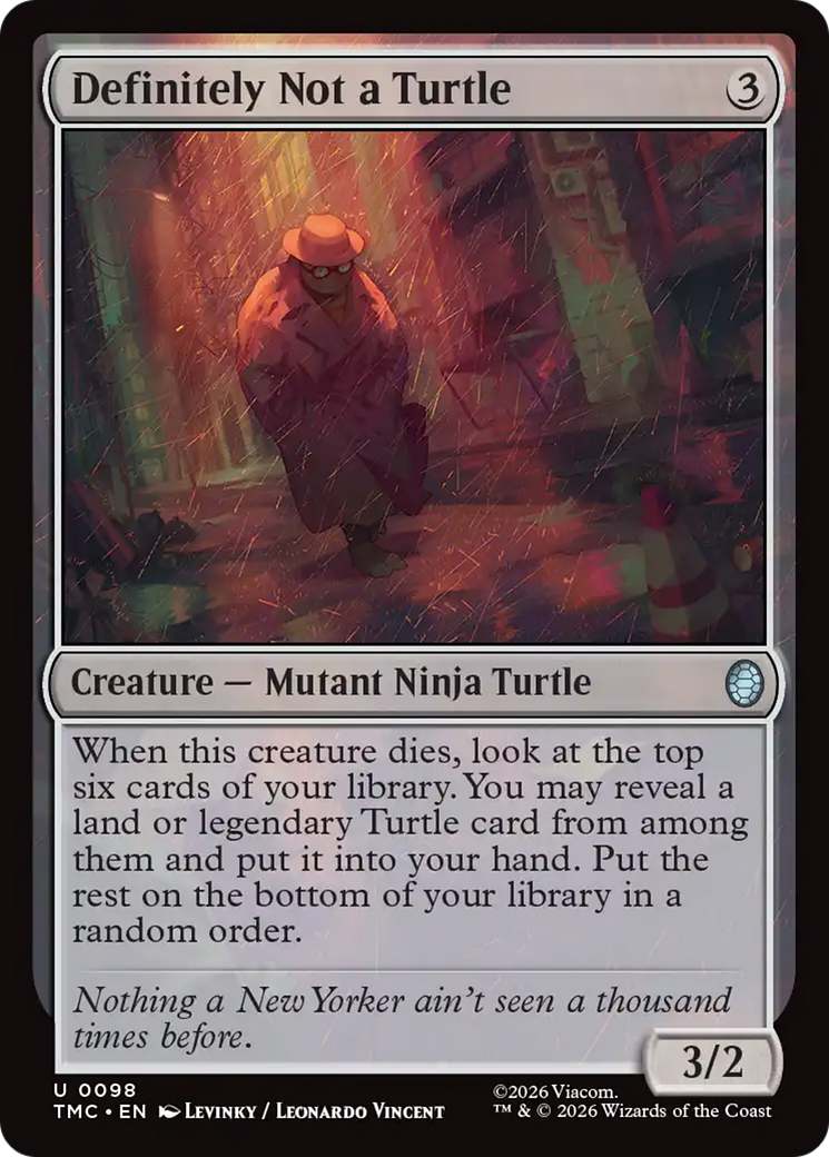 Certainement Pas une Tortue [Commandant Tortues Ninja]