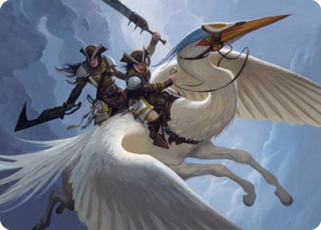 Carte artistique de la Cavalerie Gryffwing [Série artistique Innistrad : Noce Écarlate]