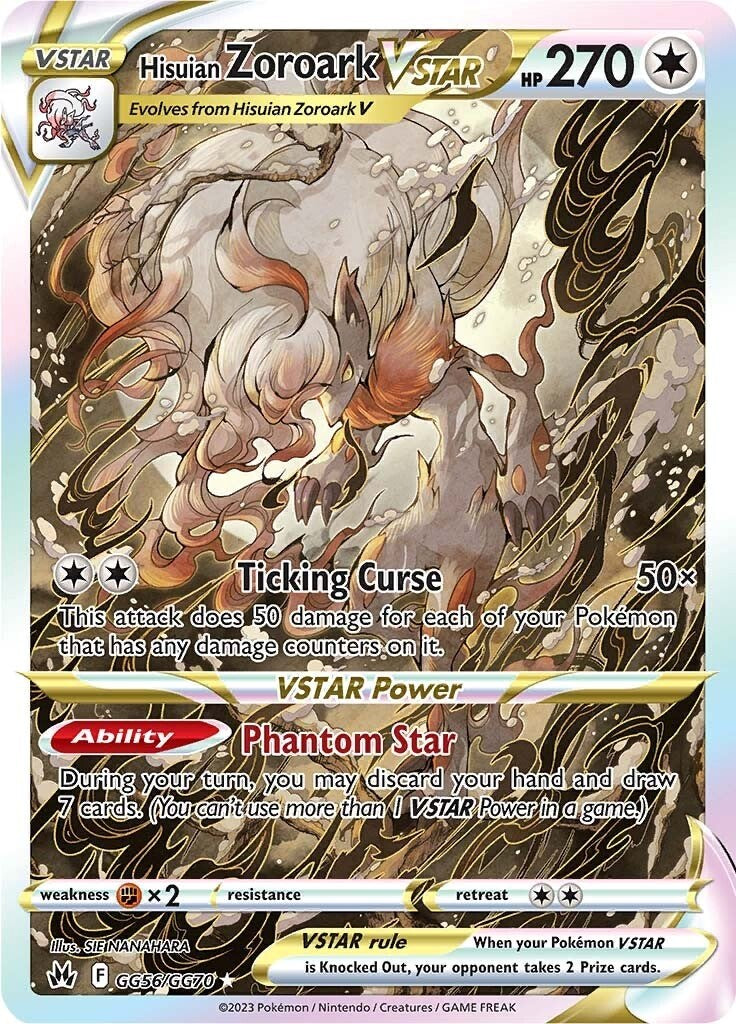 Zoroark de Hisui V-ASTRO (GG56/GG70) [Espada y Escudo: Cenit Supremo]