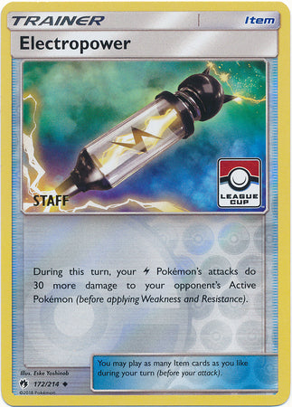 Electropoder (172/214) (Equipo de promotores de la Liga) [Sol y Luna: Truenos Perdidos]