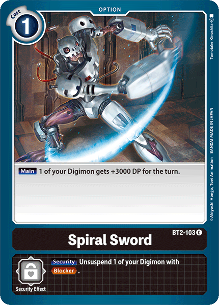 Espada Espiral [BT2-103] [Lanzamiento de la Edición Especial de Mejora Ver.1.0]