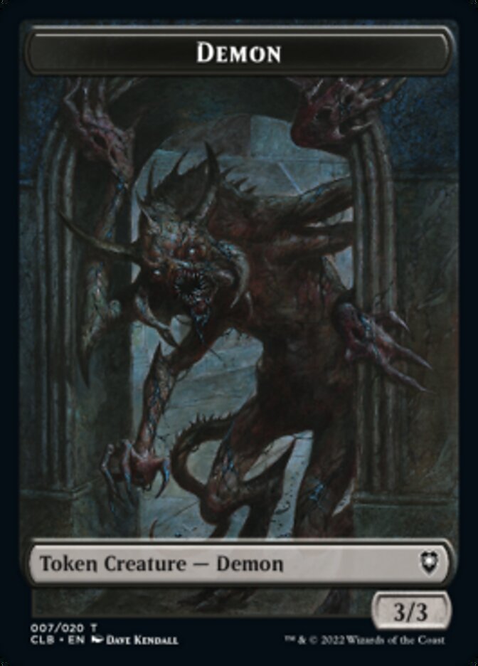 Ficha de demonio [Commander Legends: Battle for Baldur's Gate Tokens]