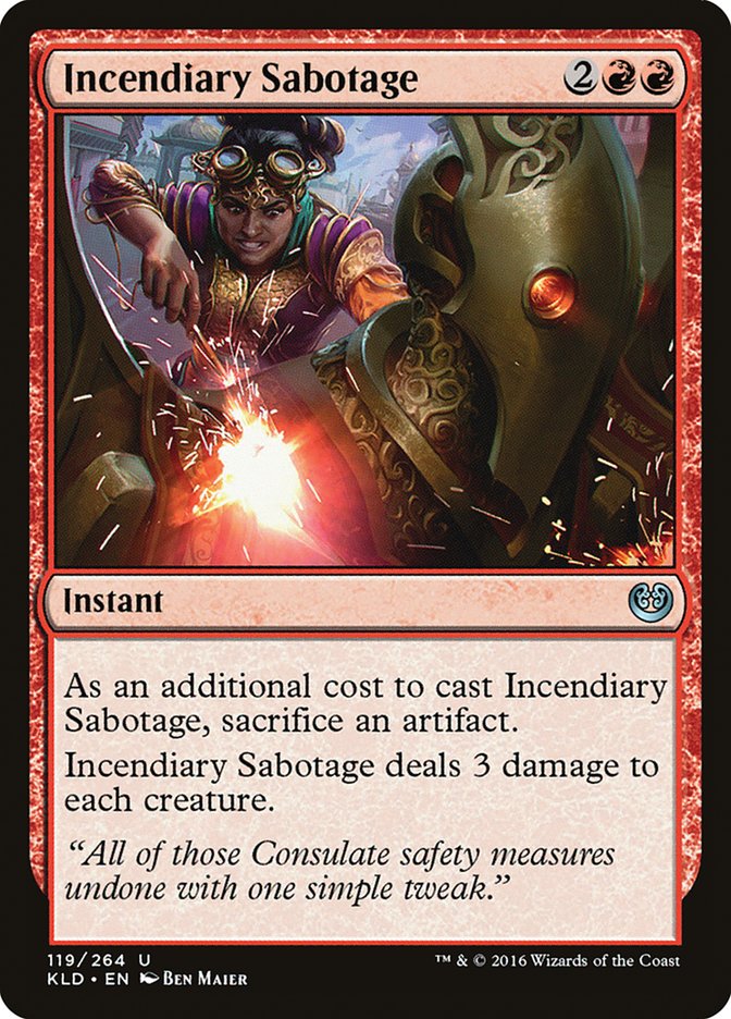 Sabotage incendiaire [Kaladesh]