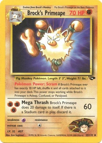 Primeape de Brock (35/132) [Desafío del Gimnasio Ilimitado]