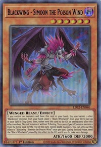 Blackwing - Simoon, el Viento Venenoso (Azul) [LDS2-EN040] Ultra Rara