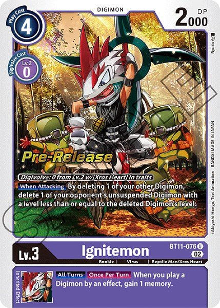 Ignitemon [BT11-076] [Promos de preestreno de Fase Dimensional]