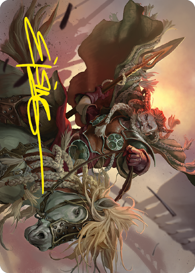 Eomer de la Marche Art Card (Signature estampée or) [Le Seigneur des Anneaux : Contes de la Terre du Milieu Série d'illustrations]