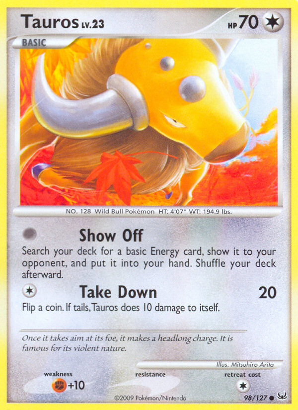 Tauros (98/127) [Platine : Set de base]