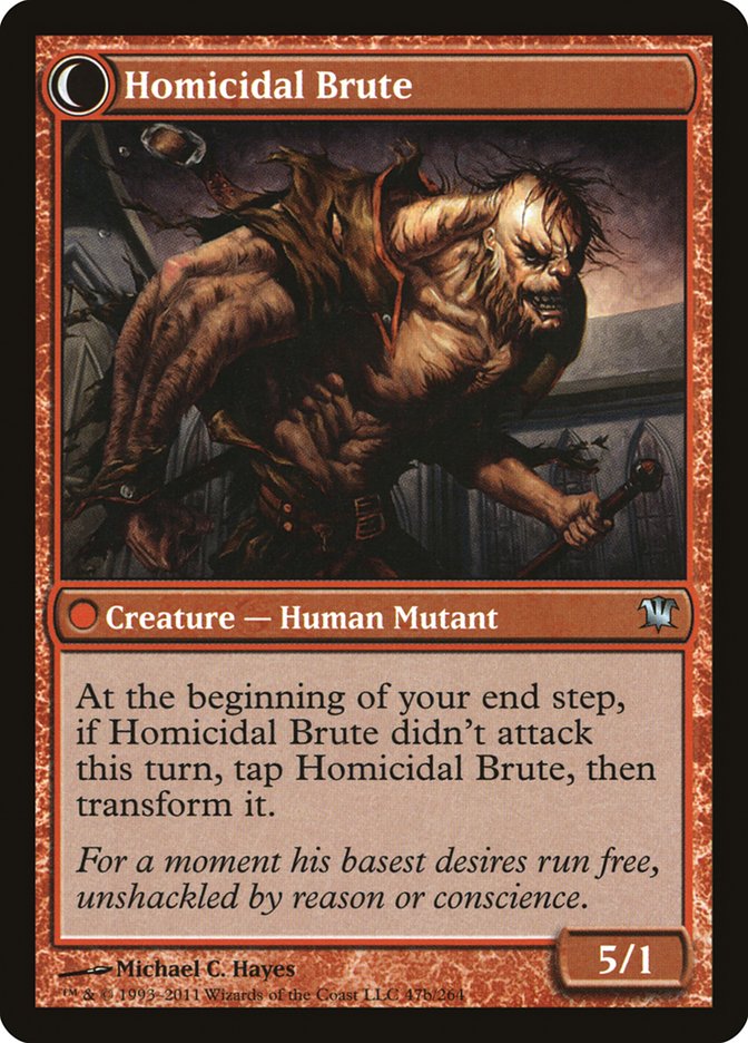 Érudit civilisé // Brute homicide [Innistrad]