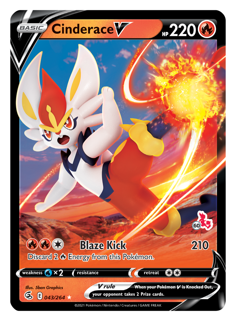Cinderace V (043/264) (Sello Cinderace