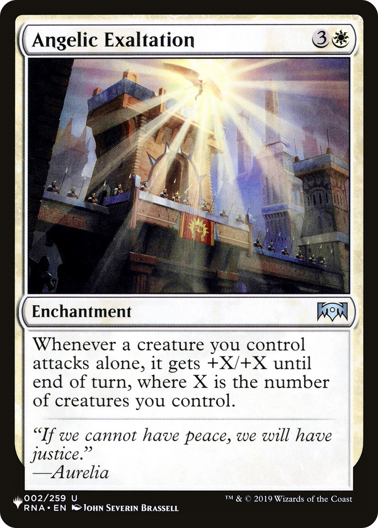 Exaltación angelical [La lista]