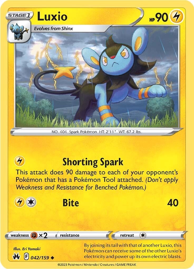 Luxio (042/159) (42) [Espada y Escudo: Cenit Supremo]