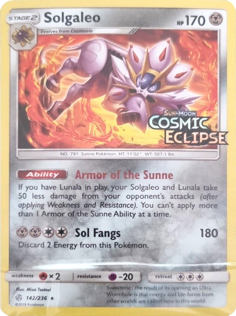 Solgaleo (142/236) (Sello de Eclipse Cósmico) [Sol y Luna: Eclipse Cósmico]