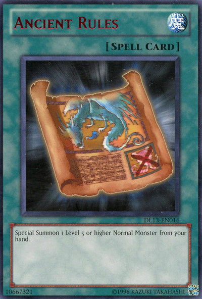 Règles Antiques (Rouge) [DL13-FR016] Rare