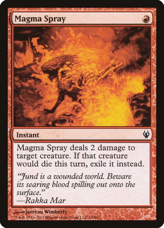 Chorro de Magma [Duel Decks: Izzet vs. Golgari]