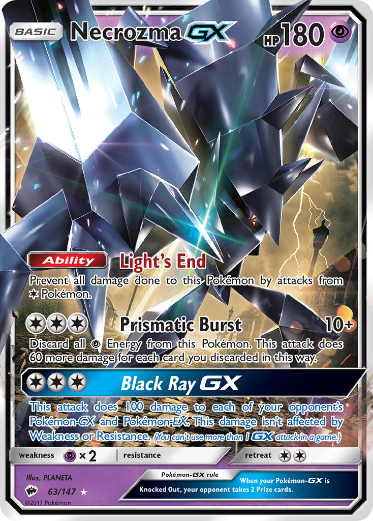 Necrozma GX (63/147) [Soleil et Lune : Ombres ardentes]