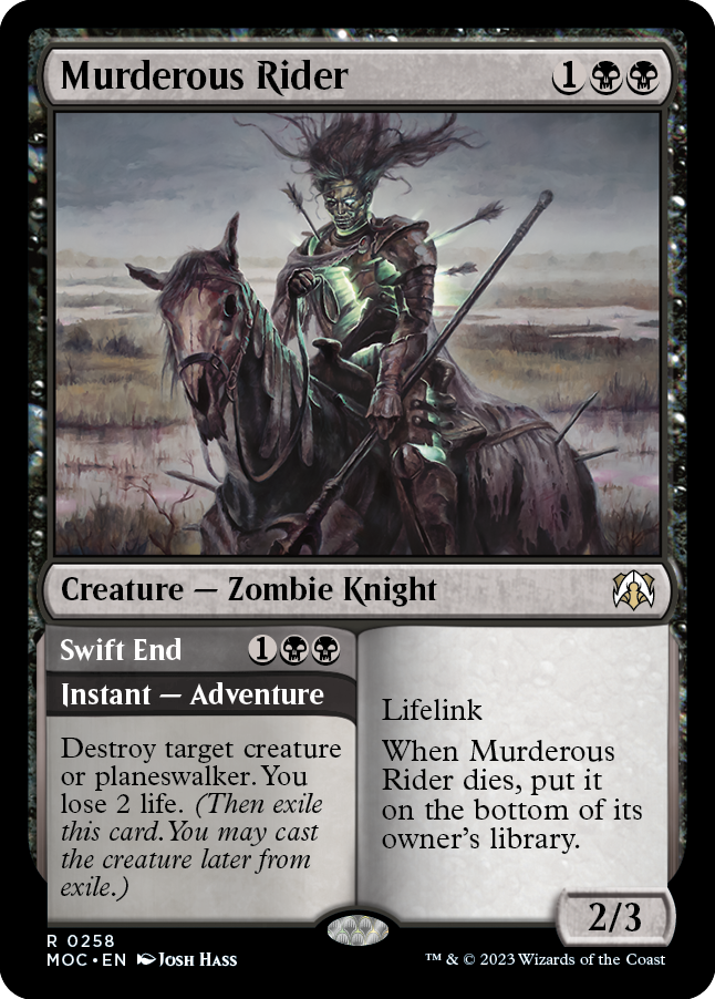 Jinete Asesino // Final Rápido [Commander: Marcha de las Máquinas]