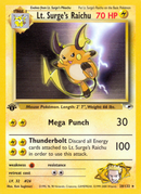 Raichu de Major Bob (28/132) [Heroes des Arènes 1ère Édition]