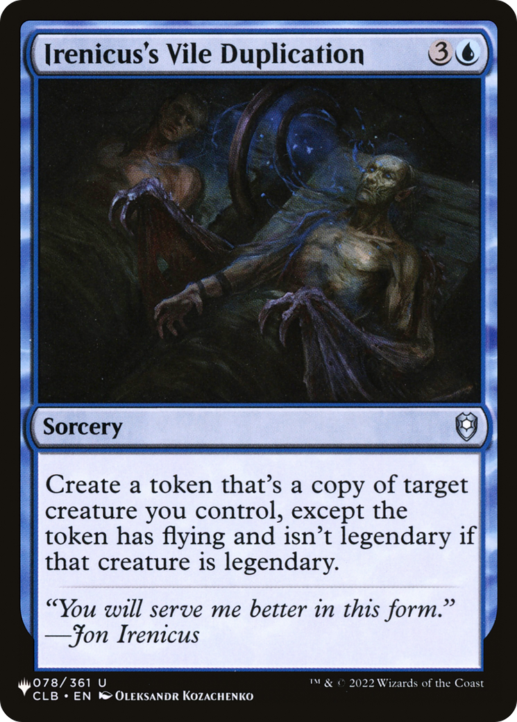 Duplicación vil de Irenicus [The List]