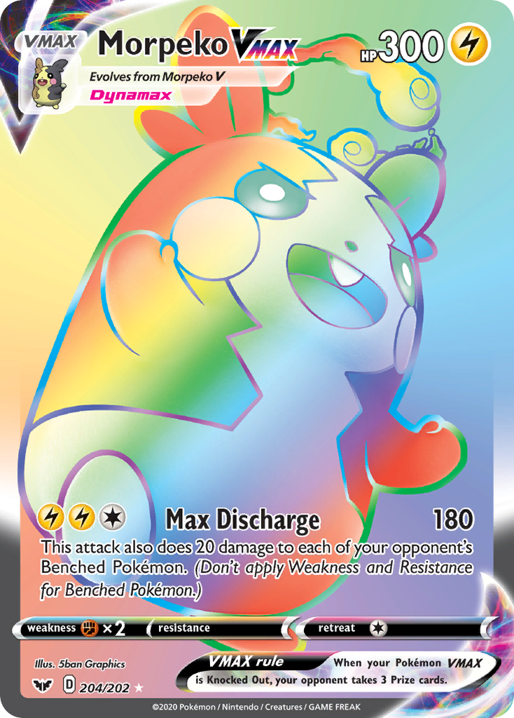 Morpeko VMAX (204/202) [Épée et Bouclier : Set de Base]