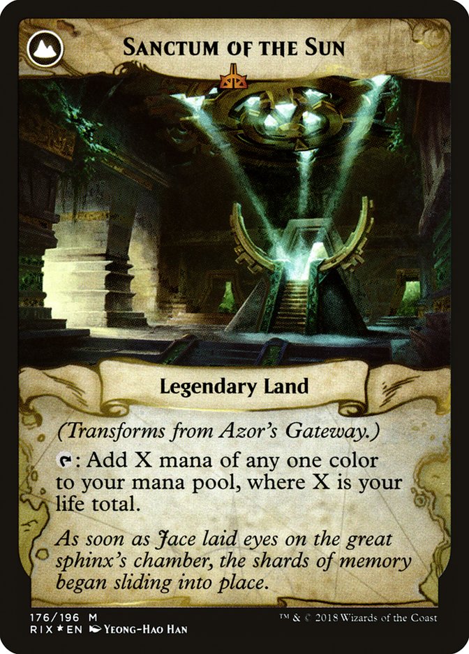 La passerelle d'Azor // Sanctuaire du soleil [Promos avant-première de Rivals of Ixalan]