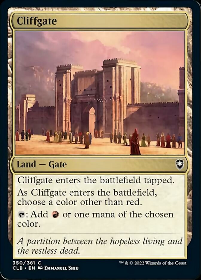 Cliffgate [Commander Legends : Bataille de la Porte de Baldur]