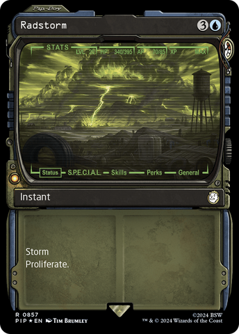 Tormenta radiactiva (Exhibición) (Foil de sobrecarga) [Fallout]