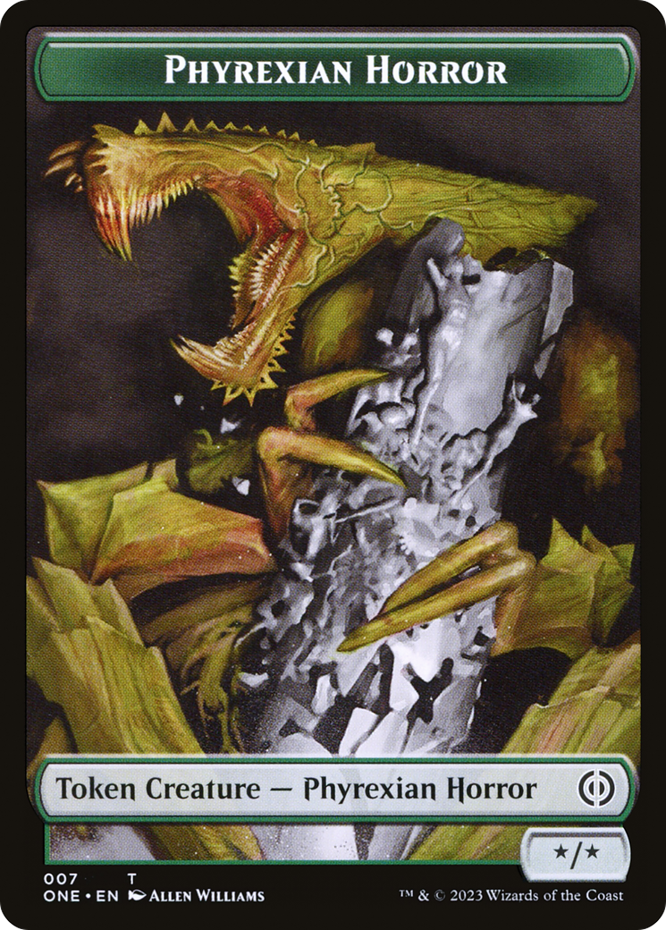 Jeton Horreur phyrexiane (007) [Phyrexia : Tous seront un jetons]