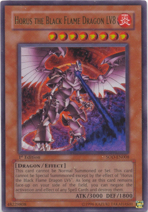 Horus Dragon de la Flamme Noire LV8 [SOD-FR008] Ultra Rare