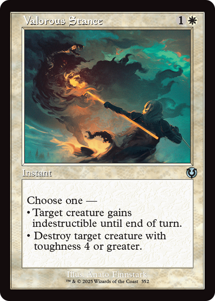 Posture valeureuse (Cadre rétro) [Innistrad remasterisé]